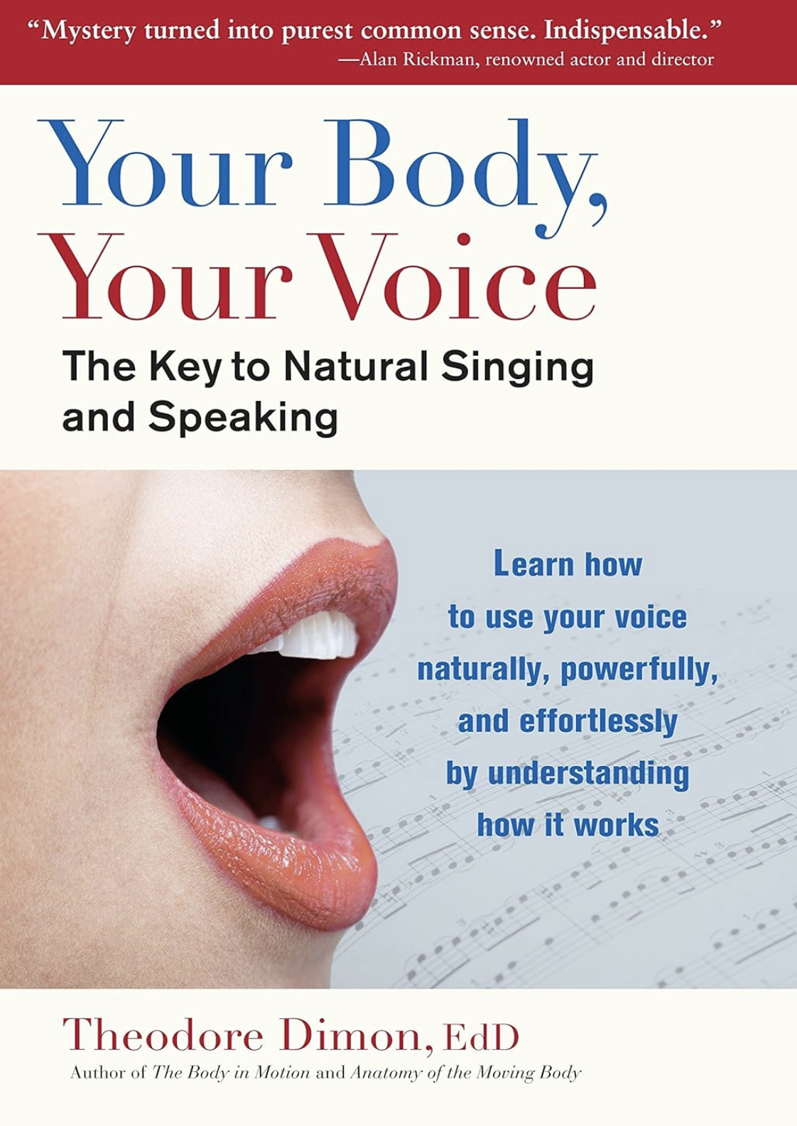 Buchumschlag Your Body Your Voice Autor Theodore Dimon